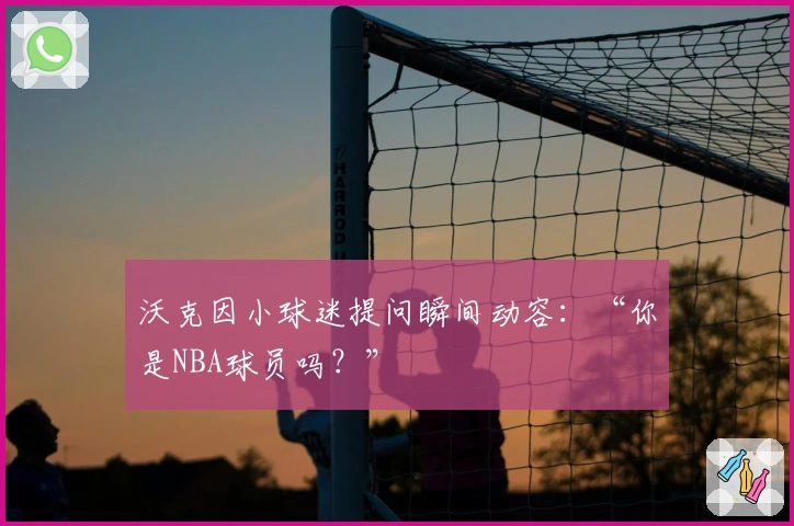 沃克因小球迷提问瞬间动容：“你是NBA球员吗？”